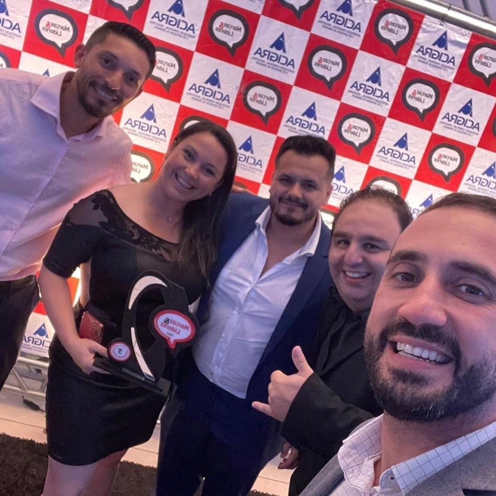 Equipe na premiação